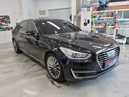 (시흥랩핑) 제네시스 EQ900 실내랩핑 중고차 구입 후 3M 카본블랙 랩핑 시공 / 인천 논현동