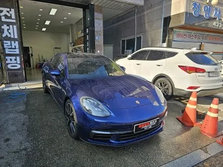 인천랩핑 포르쉐 고광택 라바 오렌지 전체랩핑 / 인천 논현동