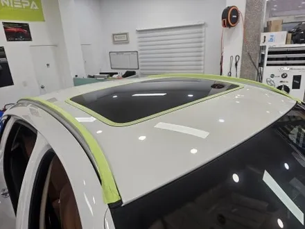 안산랩핑  BMW X6 갈라진 루프스킨 제거 후 고광택 필름 시공 후 실리콘 마감까지 / 인천 논현동
