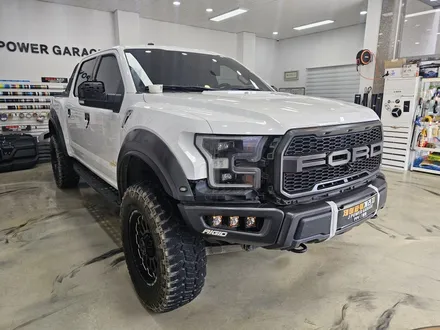 포드 랩터 F150 뿌리는 랩핑 제거 후 고광택 나르도 그레이 전체랩핑 시공 / 인천 논현동