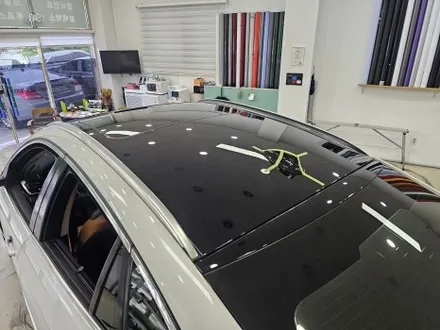 안산랩핑  BMW X6 갈라진 루프스킨 제거 후 고광택 필름 시공 후 실리콘 마감까지 / 인천 논현동