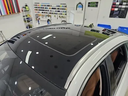 안산랩핑  BMW X6 갈라진 루프스킨 제거 후 고광택 필름 시공 후 실리콘 마감까지 / 인천 논현동