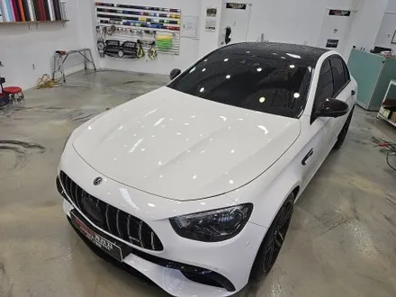 시흥랩핑 벤츠 E 클레스 63AMG 세라믹 블랙 랩핑 시공 / 인천 논현동