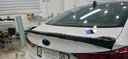 배곧 랩핑 아반떼 루프스킨 스포일러 재시공 // 시흥 루프스킨 제거 / 인천 논현동