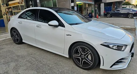 (인천랩핑)  벤츠 고광택 루프스킨 윈도 크롬 죽이기 / 인천 논현동
