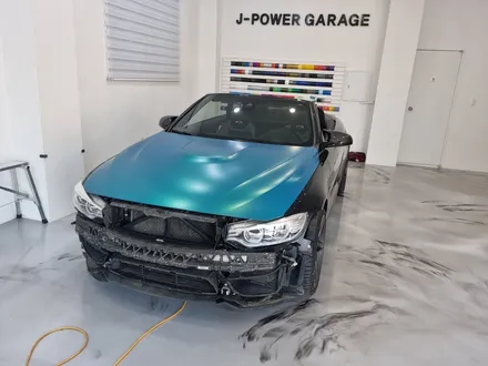 인천 논현동 BMW M4 전체랩핑   BMW 컨버터블  전체랩핑   컨버터블 루프스킨 / 인천 논현동