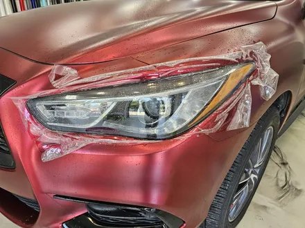 인피니티 QX60 자동차 랩핑 시공 후 접속 사고로 랩핑 제거 후 보험처리로 재시공했어요 / 인천 논현동