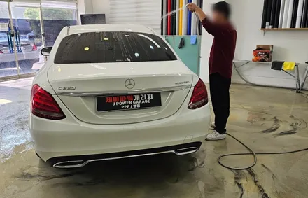 부천 벤츠 자동차 블랙 PPF 루프스킨 실내랩핑 시공 비용은.! / 인천 논현동