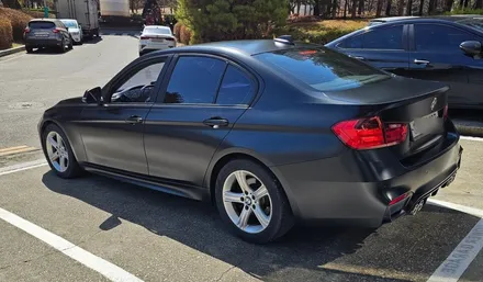 BMW 3시리즈 중고차.! 사틴 블랙 전체랩핑 M 범 펴 개조 경북 구미에서 오셨어요.! / 인천 논현동