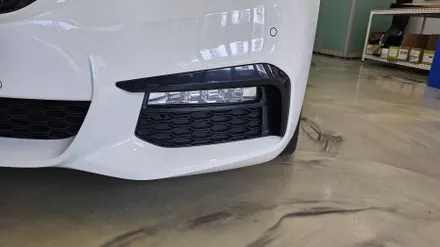 (인천랩핑)  앞 범퍼  3M 카본 포인트 랩핑  BMW 530i 작업 / 인천 논현동