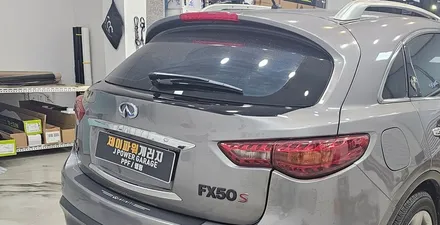 화성랩핑 인피니티 마크 랩핑  FX50 크롬 죽이기 / 인천 논현동