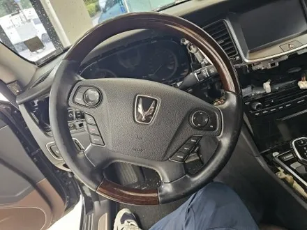 송도 실내랩핑 에쿠스 브러시 블랙 시공 / 인천 논현동