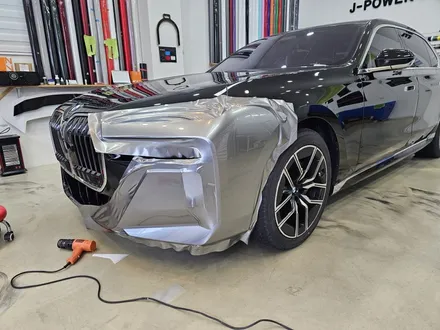 BMW 7시리즈 듀오톤 하단 투톤랩핑 시공 가격은.? 일정한 코치 라인 GOOD / 인천 논현동