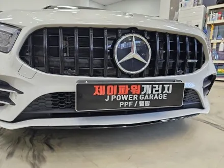 (인천랩핑)  벤츠 고광택 루프스킨 윈도 크롬 죽이기 / 인천 논현동