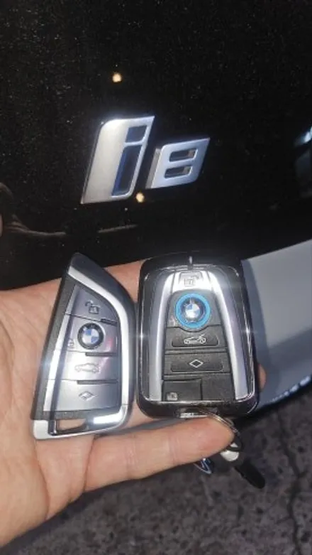 BMW i8 구형 스마트키, 신형 칼키로 스페어 제작하는 방법 / 경기 부천, 전국 택배, 출장