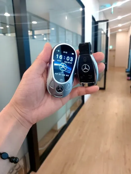 벤츠 W222 17년식 스마트키 구형→ 최신형 LCD 액정키로 개조하는 방법 / 경기 부천, 전국 택배, 출장