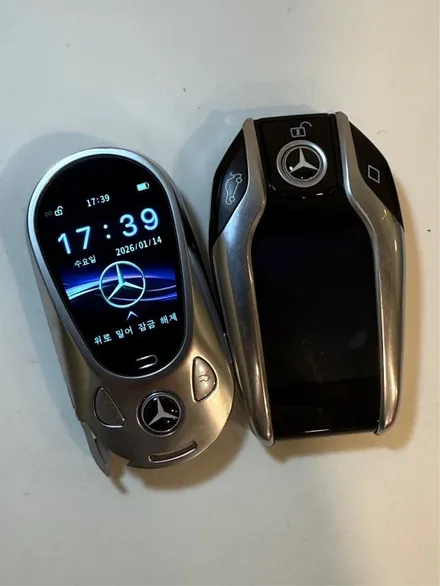 벤츠 GLE350d 2018년식 디스플레이키 전원 불량 — 타원형 최신 디자인 디스플레이키로 재개조 / 경기 부천, 전국 택배, 출장