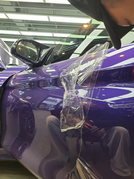 양재동 PPF 5년이 지난 후 제거 BMW M4 / 서울 서초