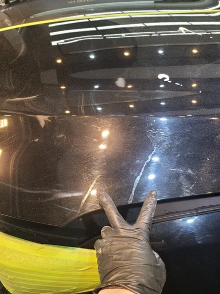 양재동 석회물 제거 낙숫물 제거 제네시스 G80 / 서울 서초