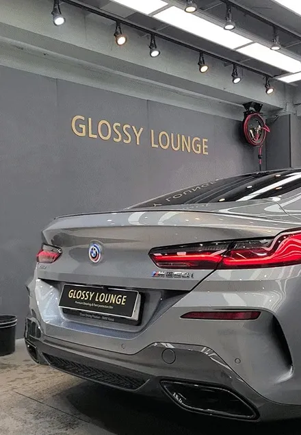양재동 크롬 죽이기 랩핑 시공해 드렸어요 BMW M850i / 서울 서초