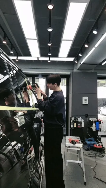서초동 크롬죽이기 세로그릴교체 벤츠 GLS580 블랙포스 / 서울 서초