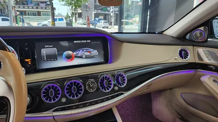 벤츠 s클래스 w222 송풍구 엠비언트 LED 시공. 필수 튜닝용품. 대전 전문시공. / 대전, 세종, 천안