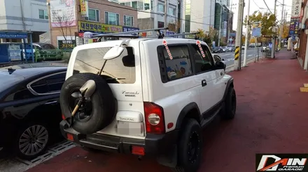 대전 뉴코란도 빗물받이용 가로바 장착! 유일 캐리어! 중리동 자동차용품점 다인카마트! / 대전 대덕구 중리동