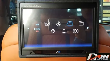 동양전자 xm 9인치 헤드레스트 모니터 장착! 기아 k9 순정형 리어모니터 설치! / 대전 대덕구 중리동