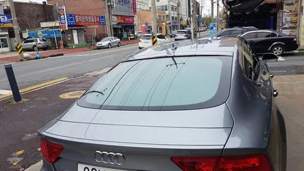 아우디 A7 녹색 반사 필름 썬팅 시공하기~ 브이텍 열차단 필름. / 대전, 세종, 천안