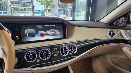 벤츠 s클래스 w222 송풍구 엠비언트 LED 시공. 필수 튜닝용품. 대전 전문시공. / 대전, 세종, 천안