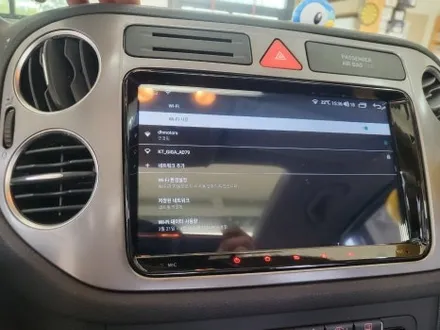 청주 올인원 안드로이드 내비게이션 폭스바겐 티구안 카나로Q 후방카메라 장착 / 청주, 세종, 천안