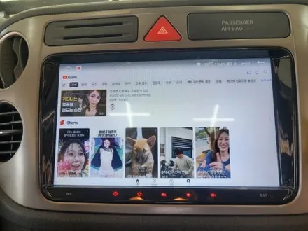 청주 올인원 안드로이드 내비게이션 폭스바겐 티구안 카나로Q 후방카메라 장착 / 청주, 세종, 천안