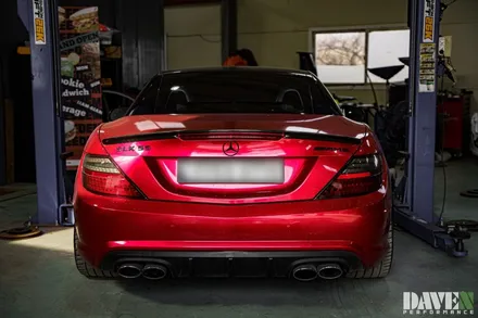 심금을 울리는 SLK 55AMG 스포츠레조+듀얼가변엔드 커스텀 작업 / 용인 처인구