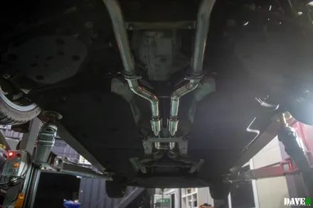 스팅어3.3 마이스터용 순정가변머플러 장착+중간소음기H라인 커스텀제작 / 용인 처인구