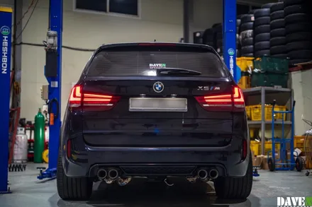 X5M 4.4트윈터보 커스텀가변배기 작업 / 용인 처인구