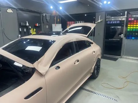 논현 랩핑 벤츠 GT43 전체랩핑 타이니봇 매트 디설트 텐 / 강남, 개포, 양재