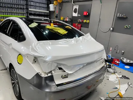 개포랩핑 현대 i40 타이니봇 메탈페인트화이트&쥬시밀크그레이 / 강남, 개포, 양재