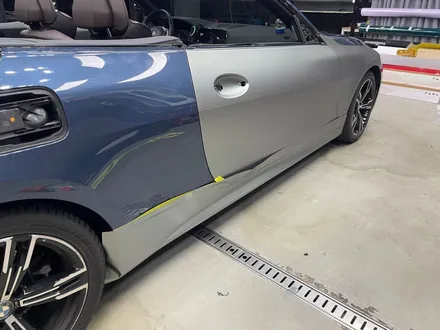 강남랩핑 BMW 4시리즈 컨버터블 타이니봇 무광 밀레니엄 제이드 / 강남, 개포, 양재