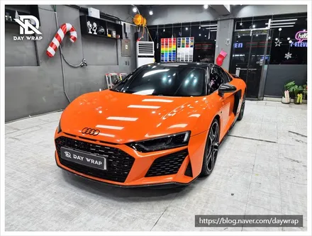 개포랩핑 아우디 R8 택랩 사쿠라핑크 / 강남, 개포, 양재