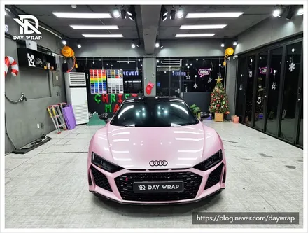 개포랩핑 아우디 R8 택랩 사쿠라핑크 / 강남, 개포, 양재