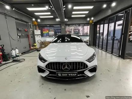 강남랩핑 벤츠 SL63 타이니봇 매트사틴오렌지 전체랩핑 / 강남, 개포, 양재