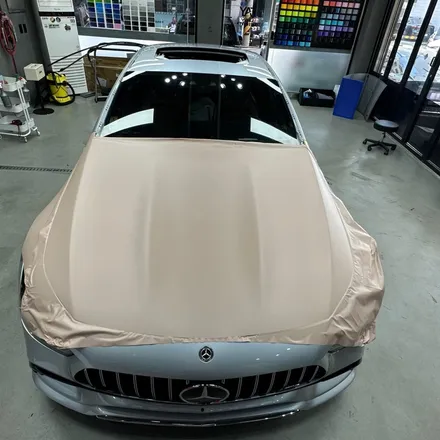 논현 랩핑 벤츠 GT43 전체랩핑 타이니봇 매트 디설트 텐 / 강남, 개포, 양재