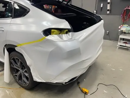 강남랩핑 BMW X6 전체랩핑 타이니봇 매트 펄 화이트 / 강남, 개포, 양재