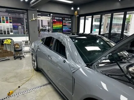 개포랩핑 포르쉐 파나메라 전체랩핑 타이니봇 나르도 그레이 / 강남, 개포, 양재