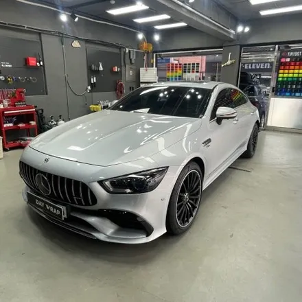 논현 랩핑 벤츠 GT43 전체랩핑 타이니봇 매트 디설트 텐 / 강남, 개포, 양재