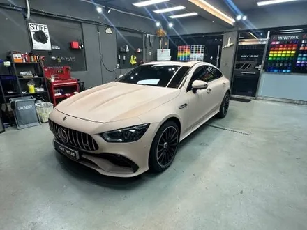 논현 랩핑 벤츠 GT43 전체랩핑 타이니봇 매트 디설트 텐 / 강남, 개포, 양재