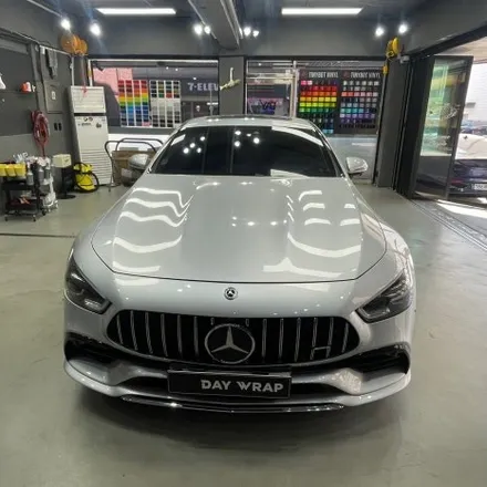 논현 랩핑 벤츠 GT43 전체랩핑 타이니봇 매트 디설트 텐 / 강남, 개포, 양재
