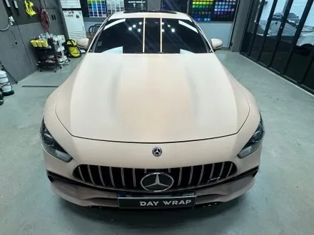 논현 랩핑 벤츠 GT43 전체랩핑 타이니봇 매트 디설트 텐 / 강남, 개포, 양재