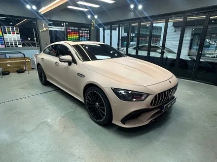 논현 랩핑 벤츠 GT43 전체랩핑 타이니봇 매트 디설트 텐 / 강남, 개포, 양재