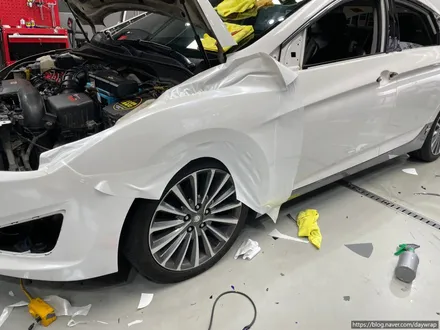 개포랩핑 현대 i40 타이니봇 메탈페인트화이트&쥬시밀크그레이 / 강남, 개포, 양재